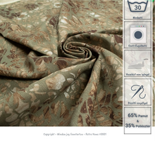 Kép betöltése a galériamegjelenítőbe: Barna 3D mintás csipke szegett, Vintage pamutvászon barna asztalterítő