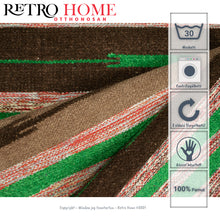 Kép betöltése a galériamegjelenítőbe: Természetes színű és anyagú mintás indiai pamut szőnyeg - RetroHome.shop