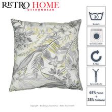 Kép betöltése a galériamegjelenítőbe: Pálma leveles és növény mintás, cipzáros, díszpárna huzat több méretben