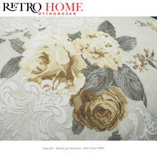 Kép betöltése a galériamegjelenítőbe: Rózsa virág mintás, cipzáros, vintage stílusú díszpárna több méretben - RetroHome.shop