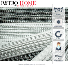 Kép betöltése a galériamegjelenítőbe: Fekete, fehér és szürke mintás műanyag (PVC) padló szőnyeg - RetroHome.shop
