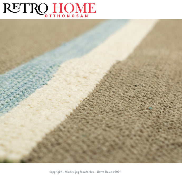 Fiatalos, modern intenzív színű indiai mintás pamut szőnyeg - RetroHome.shop